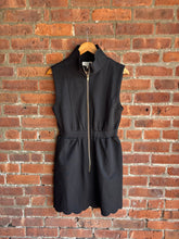 Load image into Gallery viewer, Dresses Felicity | Scallop Edge Zip Dress in Black
