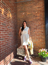 Load image into Gallery viewer, Dresses Felicity | Scallop Edge Zip Dress in Cream
