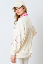 Load image into Gallery viewer, Tops Sequin Golf Club Long Sleeve | Pink Large
