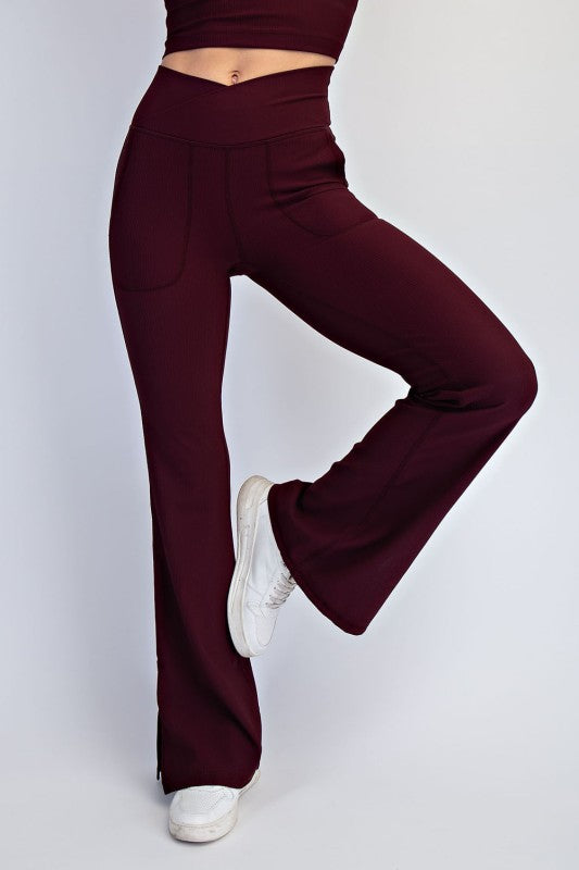 Georgia | V-Waist Flare Leggings