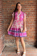 Load image into Gallery viewer, Dresses Anna | Flutter Sleeves Mixed Print V-neck Dress
