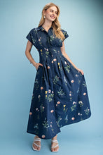 Load image into Gallery viewer, Dresses Chelsea | Floral Print Midi Shirt Dress

