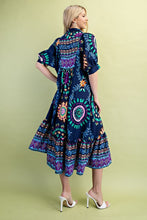 Load image into Gallery viewer, Dresses Luna| Navy Printed Dress
