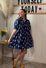 Load image into Gallery viewer, Dresses Sky | Navy Floral Print Mini Dress
