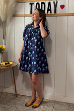 Load image into Gallery viewer, Dresses Sky | Navy Floral Print Mini Dress
