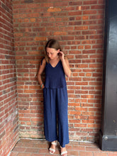 Load image into Gallery viewer, One PC And Sets Harper | Navy Jumpsuit
