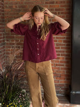 Load image into Gallery viewer, Tops Michelle | Burgundy Blouse
