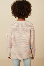 Load image into Gallery viewer, Sweater Blush Flower Sweater | Youth

