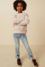 Load image into Gallery viewer, Sweater Blush Flower Sweater | Youth
