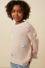 Load image into Gallery viewer, Sweater Blush Flower Sweater | Youth
