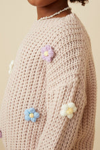 Load image into Gallery viewer, Sweater Blush Flower Sweater | Youth
