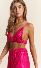 Load image into Gallery viewer, Tops Sequins Bra Top
