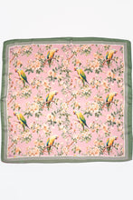 Load image into Gallery viewer, Accessories Floral Bird Print Silky Feel Bandana Scarf
