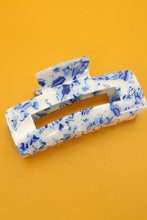 Load image into Gallery viewer, Accessories Rectangle Vintage Toile Pattern Porcelain Hair Claw Clips

