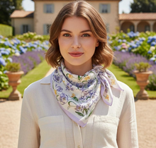 Load image into Gallery viewer, Accessories Purple Spring Floral Scarves
