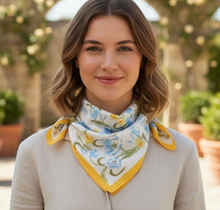 Load image into Gallery viewer, Accessories Yellow Spring Floral Scarves
