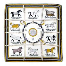 Load image into Gallery viewer, Bandana Scarves Silky Equestrian Print Bandana Scarf
