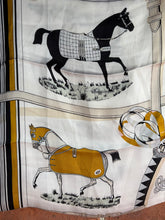 Load image into Gallery viewer, Bandana Scarves Silky Equestrian Print Bandana Scarf
