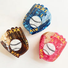Load image into Gallery viewer, Baseball Hair Clip | Baseball Glove Claw Clip
