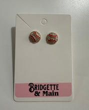 Load image into Gallery viewer, Baseball Jewelry Baseball Stud Earrings
