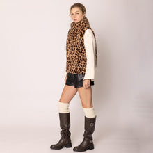 Load image into Gallery viewer, Coats &amp; Jackets Faux Fur Animal Print Vest | Cheetah
