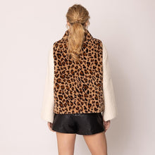 Load image into Gallery viewer, Coats &amp; Jackets Faux Fur Animal Print Vest | Cheetah
