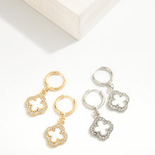 Load image into Gallery viewer, Jewelry Clover Huggie Earrings
