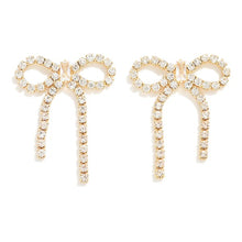 Load image into Gallery viewer, Jewelry Gold Rhinestone Bow | Small
