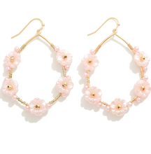 Load image into Gallery viewer, Jewelry Pink Pearl Flower Details
