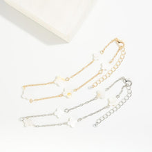 Load image into Gallery viewer, Jewelry Silver Clover Anklet
