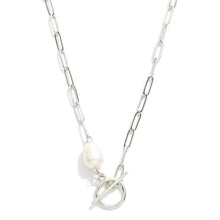 Load image into Gallery viewer, Jewelry Silver Pearl Bead Pendant Necklace
