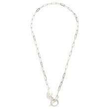 Load image into Gallery viewer, Jewelry Silver Pearl Bead Pendant Necklace
