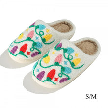 Load image into Gallery viewer, Winter Accessories S/M Slippers | Christmas Lights
