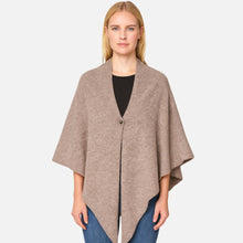 Load image into Gallery viewer, Ponchos Camel Knit Button Poncho | Assorted Colors

