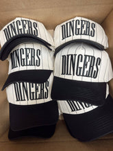 Load image into Gallery viewer, Dingers - Stripe Vintage Trucker Hat: Black
