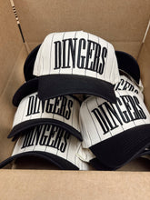 Load image into Gallery viewer, Dingers - Stripe Vintage Trucker Hat: Black
