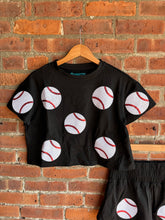 Load image into Gallery viewer, Baseball Baseball Skort Set | Black
