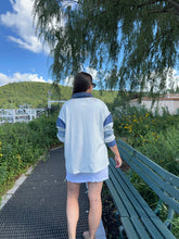Load image into Gallery viewer, Sweatshirt White | Striped Colorblock Rugby
