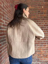 Load image into Gallery viewer, Coats &amp; Jackets Ashley Shacket with Gingham Trim | Taupe
