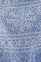 Load image into Gallery viewer, Sweater Snow Flake Sweater | Baby Blue
