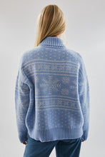 Load image into Gallery viewer, Sweater Snow Flake Sweater | Baby Blue
