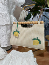 Load image into Gallery viewer, Lemon Raffia Handbag | Raffia
