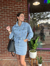 Load image into Gallery viewer, Dresses Blair | Denim Long Sleeve Dress

