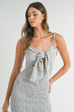 Load image into Gallery viewer, Dresses Chania | Tie Front Smocked Midi Dress
