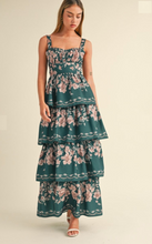 Load image into Gallery viewer, Dresses Hunter Floral Tiered Maxi Dress
