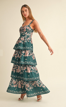 Load image into Gallery viewer, Dresses Hunter Floral Tiered Maxi Dress

