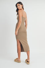 Load image into Gallery viewer, Dresses Nadia Mocha | Knotted Body Con Midi Dress

