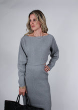 Load image into Gallery viewer, One PC And Sets Demi | Grey Crop Knit Midi Set
