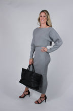 Load image into Gallery viewer, One PC And Sets S Demi | Grey Crop Knit Midi Set
