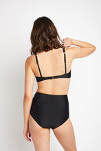 Load image into Gallery viewer, Bathing Suits Swim | Black Set | Twisted top &amp; Hight waist bottoms
